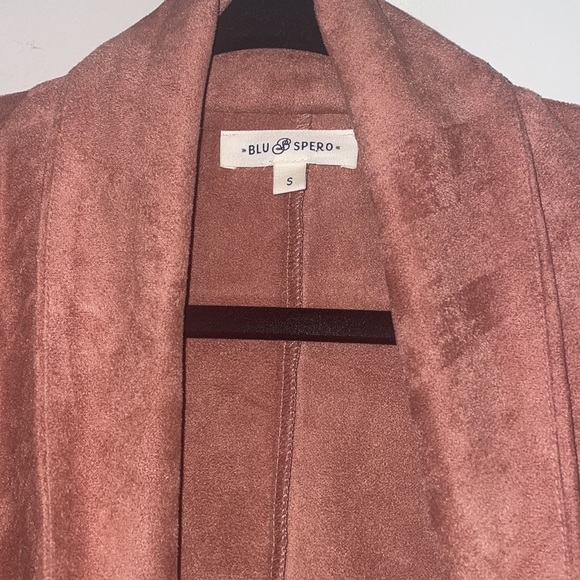 Womens Light Weight Suede Blazer Size Small Worn Once - Picture 2 of 3